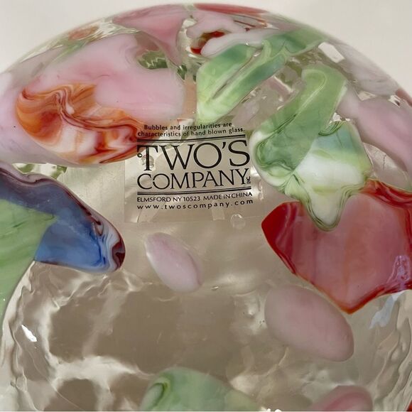Twos COMPANY Gorgeous large hand blown glass - Picture 2 of 5